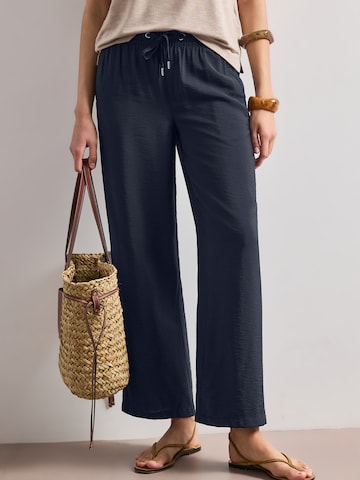 STREET ONE Wide Leg Hose 'Emee' in Blau: Vorderseite