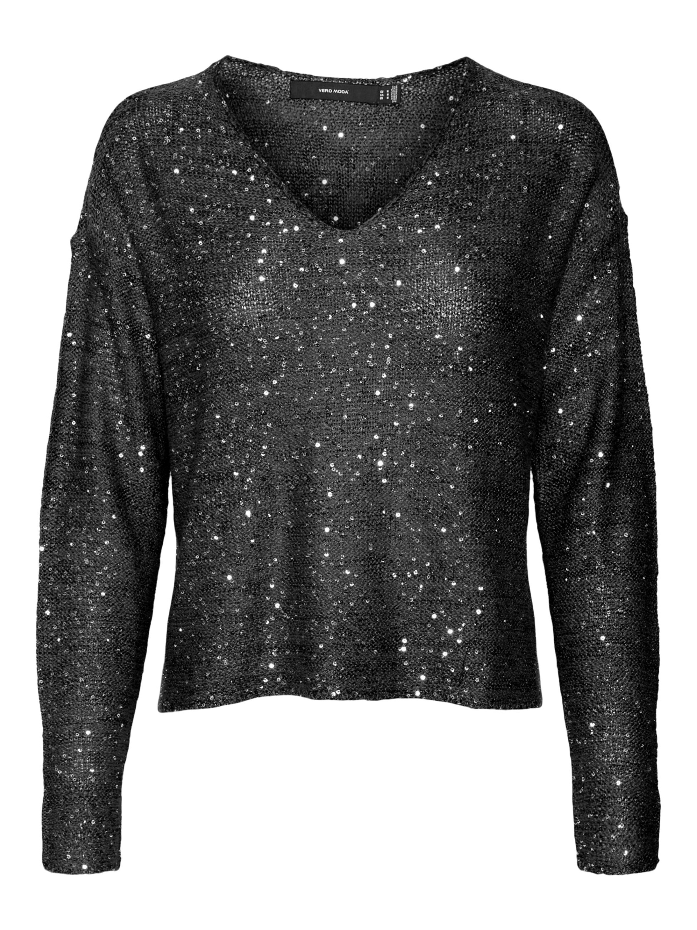 VERO MODA Trui 'Maglieria' in Zwart: voorkant