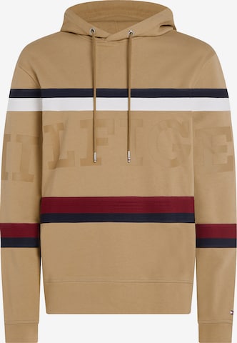 Sweat-shirt TOMMY HILFIGER en beige : devant