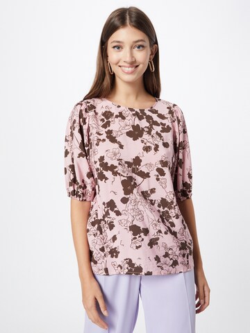 ICHI Blouse in Pink: front