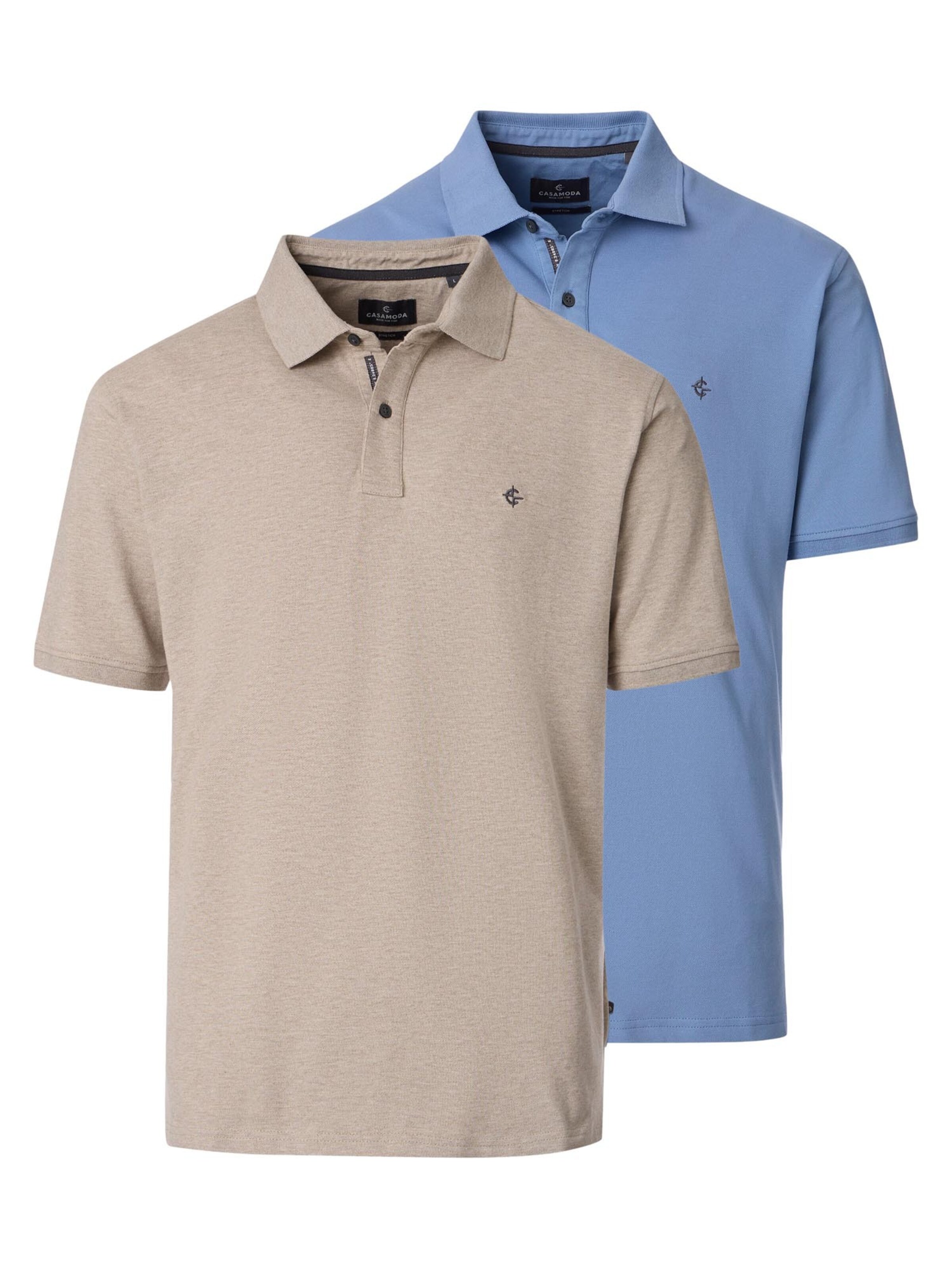 CASAMODA Shirt 'Basic'‌‌‌ in Blau: Vorderseite