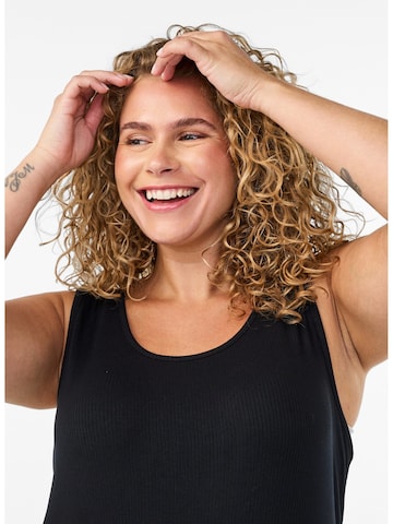 Zizzi Strickkleid 'Vcarly' in Schwarz