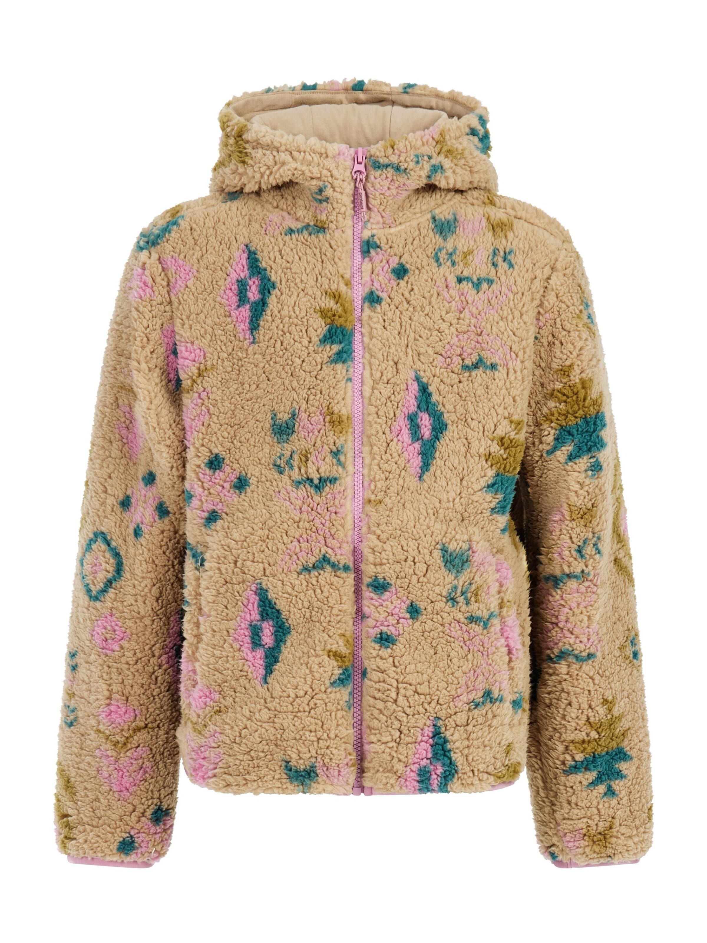 PROTEST Fleecejacke 'PRTEvelyn JR'‌‌‌‌‌ in Pink: Vorderseite