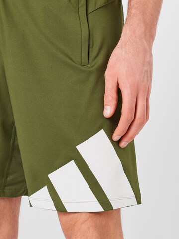 ADIDAS PERFORMANCE Regular Workout Pants in Green