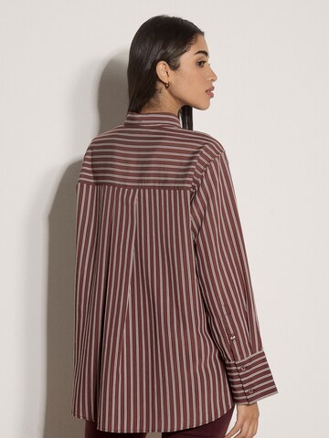 Apricot Oversized Stripe Shirt ' ' in Rot