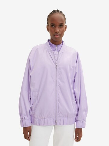 TOM TAILOR DENIM Prehodna jakna | vijolična barva: sprednja stran