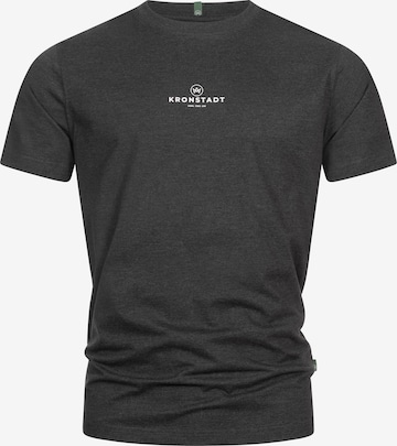Kronstadt T-Shirt 'Conrad' in Grau: Vorderseite