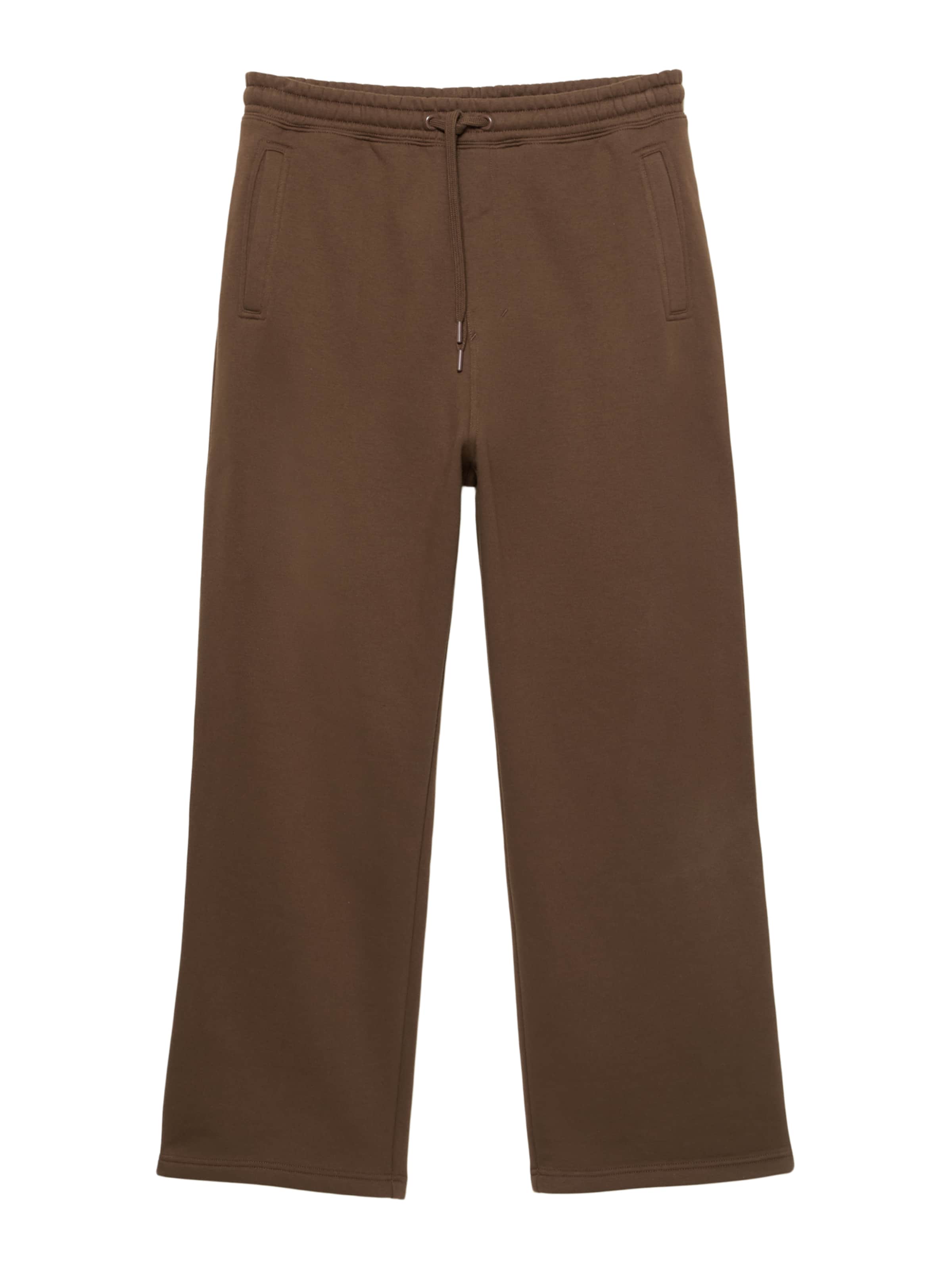 Pull&Bear Voľný strih Nohavice - Hnedá: predná strana