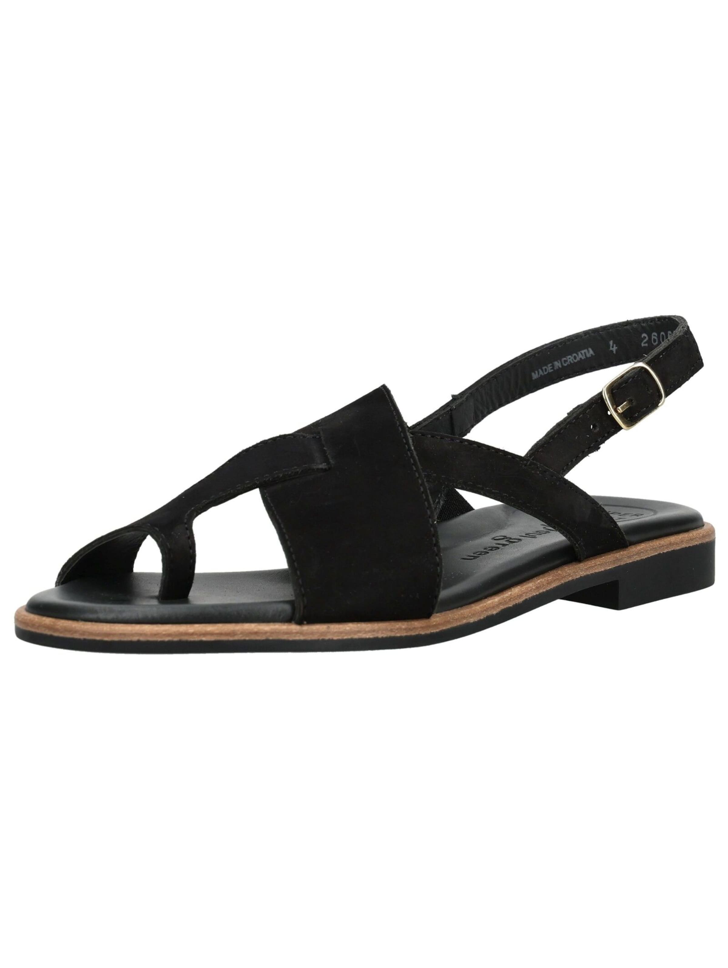 Paul Green Teenslipper in Zwart: voorkant