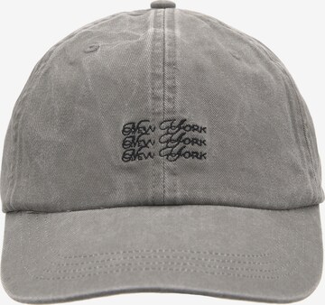 Cappello da baseball di Pull&Bear in grigio: frontale