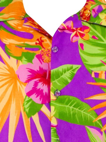 King Kameha Shirt 'Pineapple' in Purple