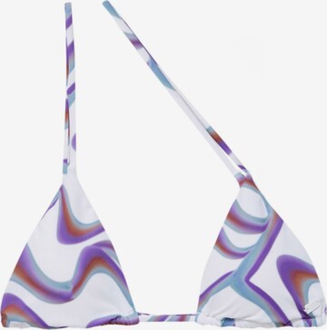 Triangolo Top per bikini di Pull&Bear in bianco: frontale