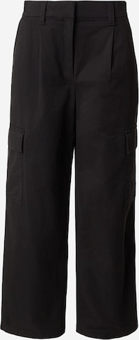 juoda Calvin Klein Jeans Laisvas Laisvo stiliaus kelnės: priekis