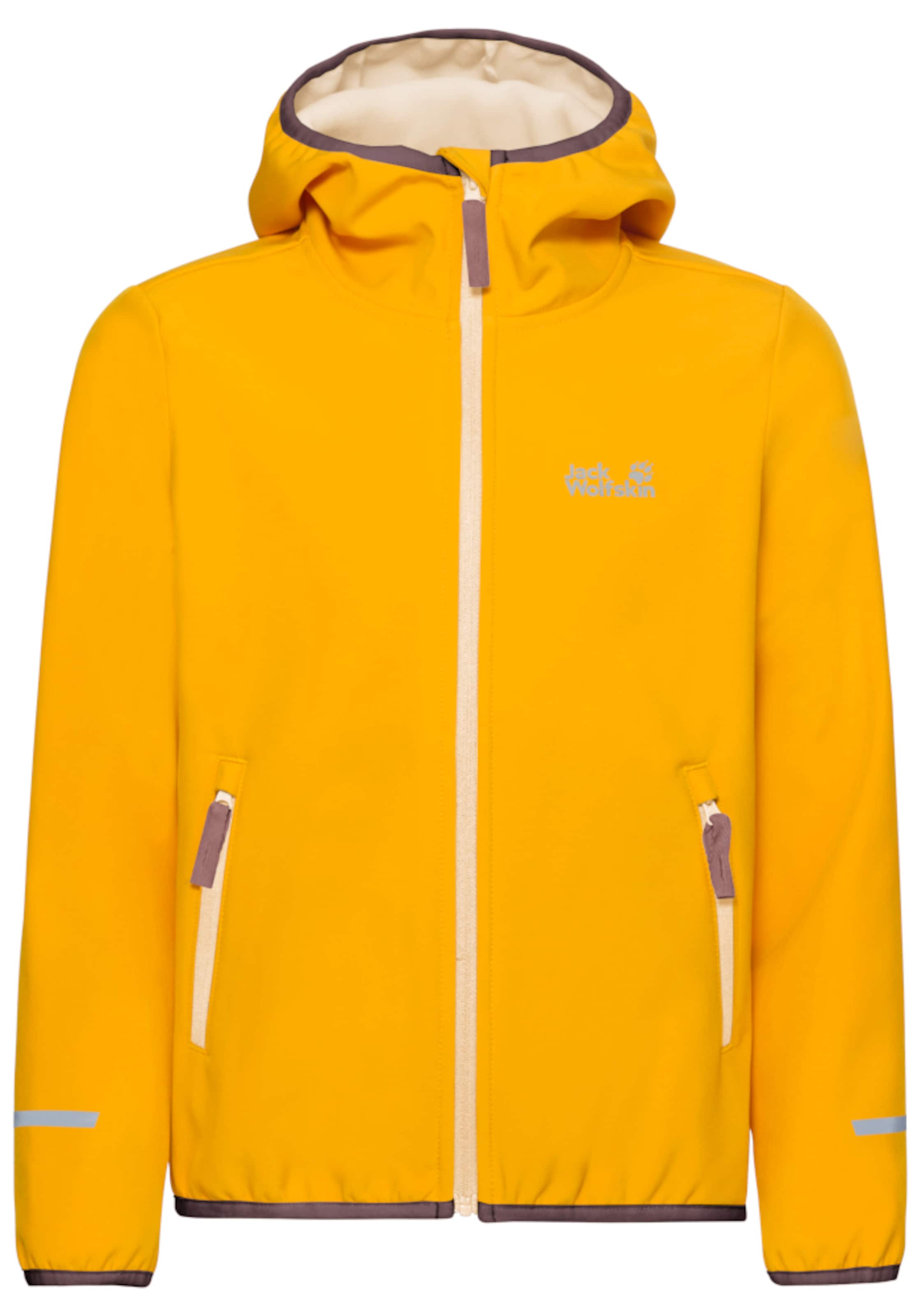 JACK WOLFSKIN Outdoor jacket in Yellow: front