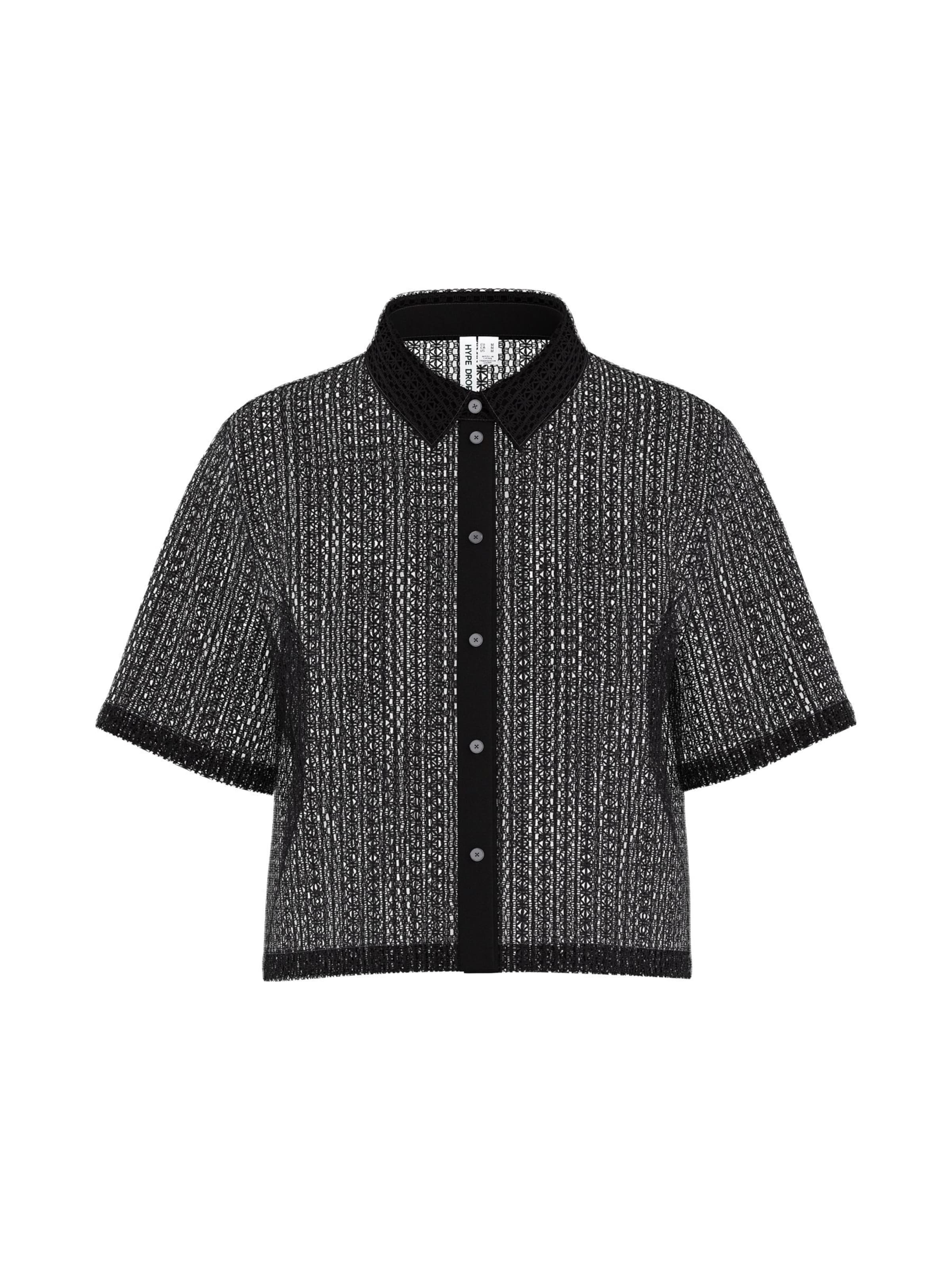 HYPEDROP Blouse in Black: front