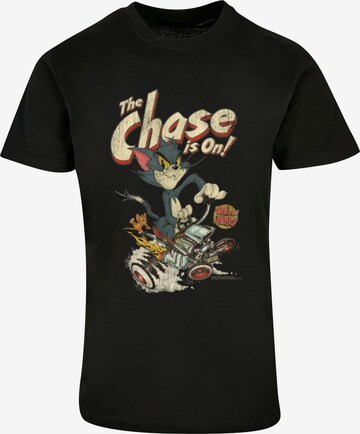 ABSOLUTE CULT T-Shirt 'Tom and Jerry - The Chase Is On' in Schwarz: predná strana