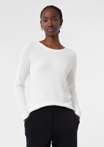 Pull-over COMMA en blanc : devant