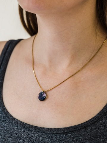 Fräulein Wunder - Colar 'Acetat Alice Gold' em mistura de cores: frente