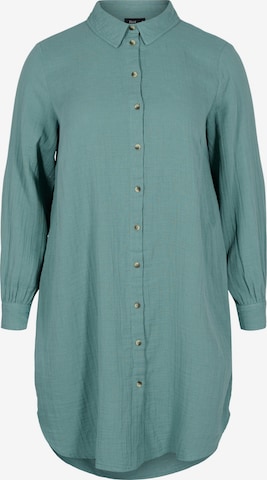 Zizzi Blouse 'XPANO' in Groen: voorkant