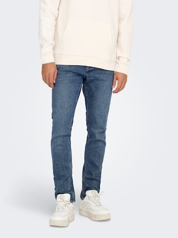 Slimfit Jeans 'ONSLoom' di Only & Sons in blu: frontale