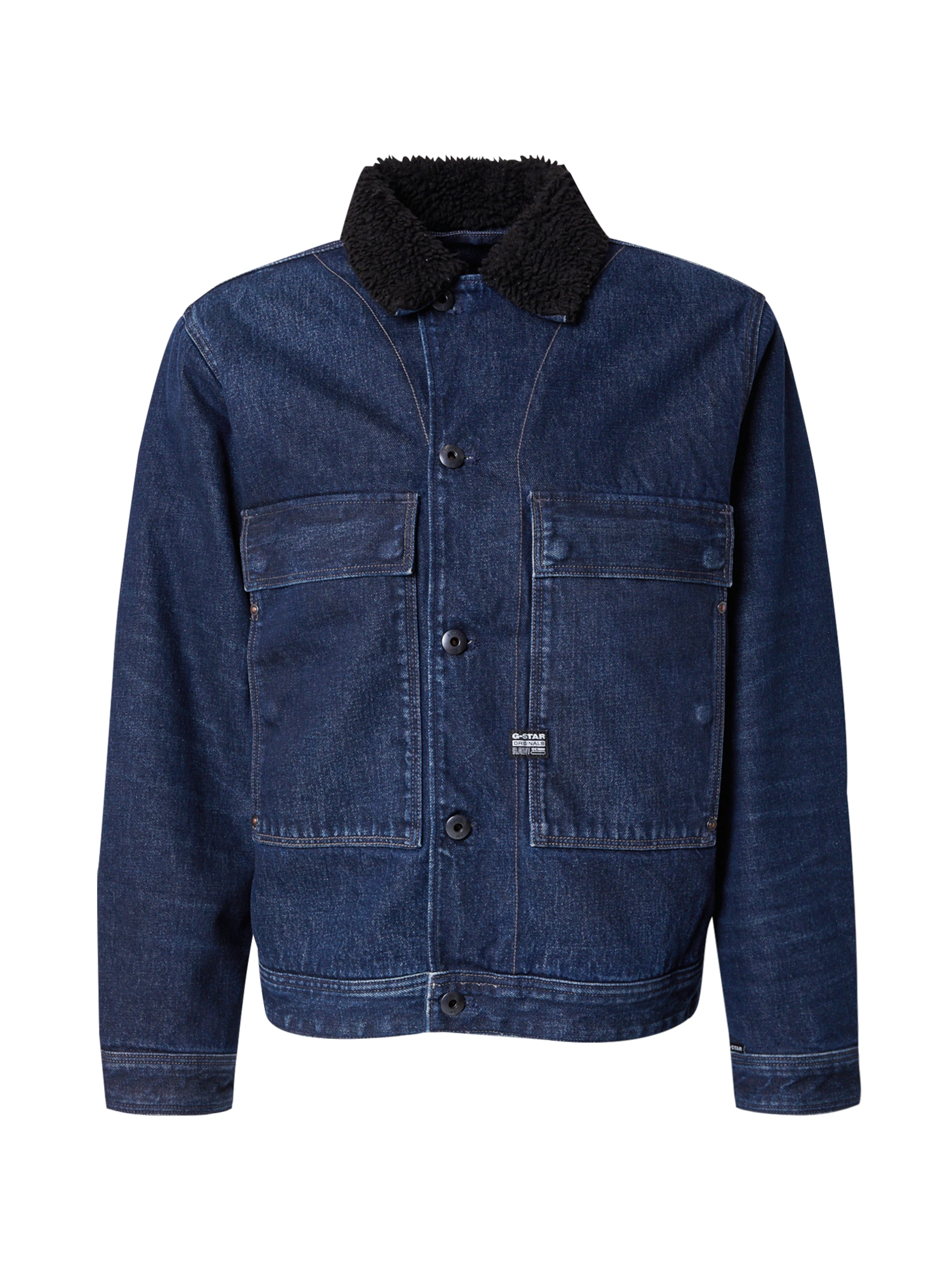G-STAR Φθινοπωρινό και ανοιξιάτικο μπουφάν σε μπλε: μπροστά