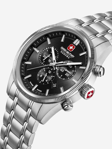 SWISS MILITARY HANOWA Analoog horloge 'Airman First Class' in Zilver