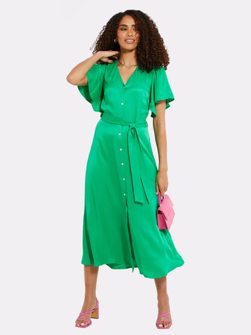 Rochie tip bluză 'Salad' de la Threadbare pe verde