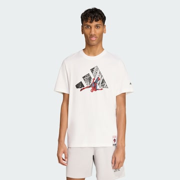 ADIDAS SPORTSWEAR Shirt 'Marvel Spider-Man' in White: front
