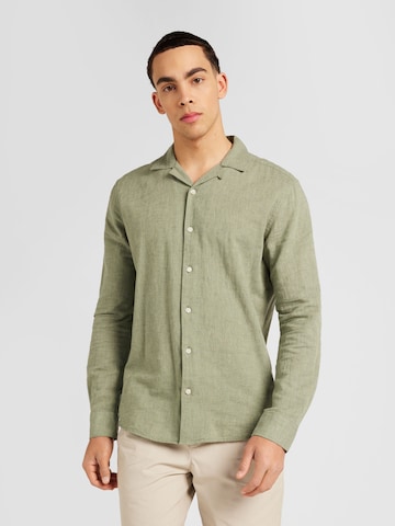 Coupe regular Chemise 'CAIDEN' Only & Sons en vert : devant