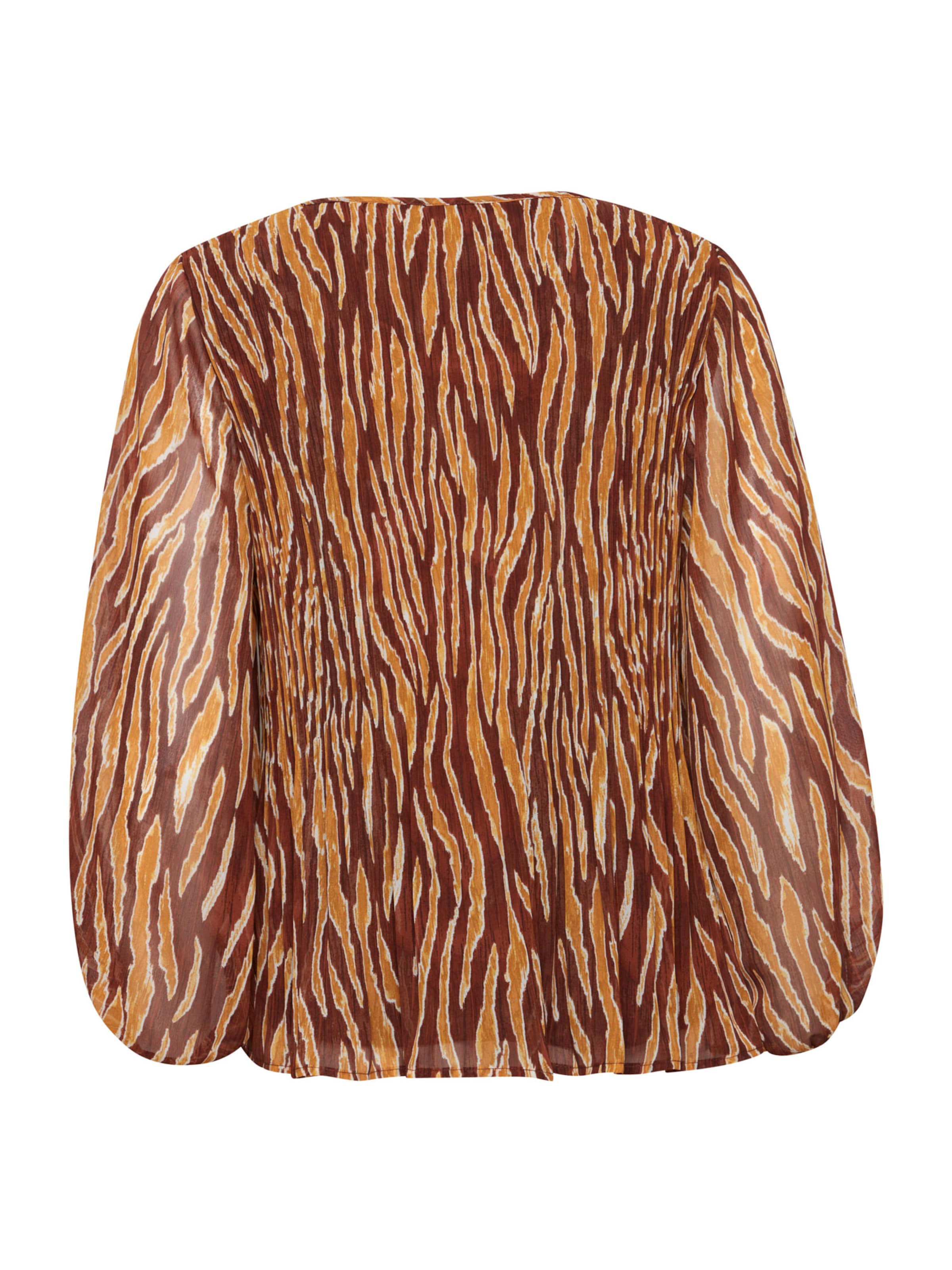 ICHI - Blusa 'ILLY' en marrón