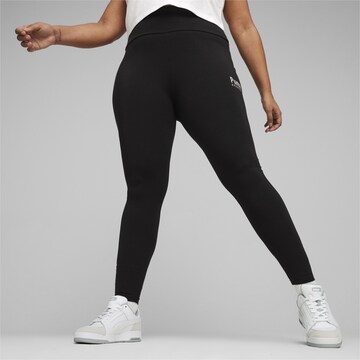 PUMA Skinny Leggings in Black: front