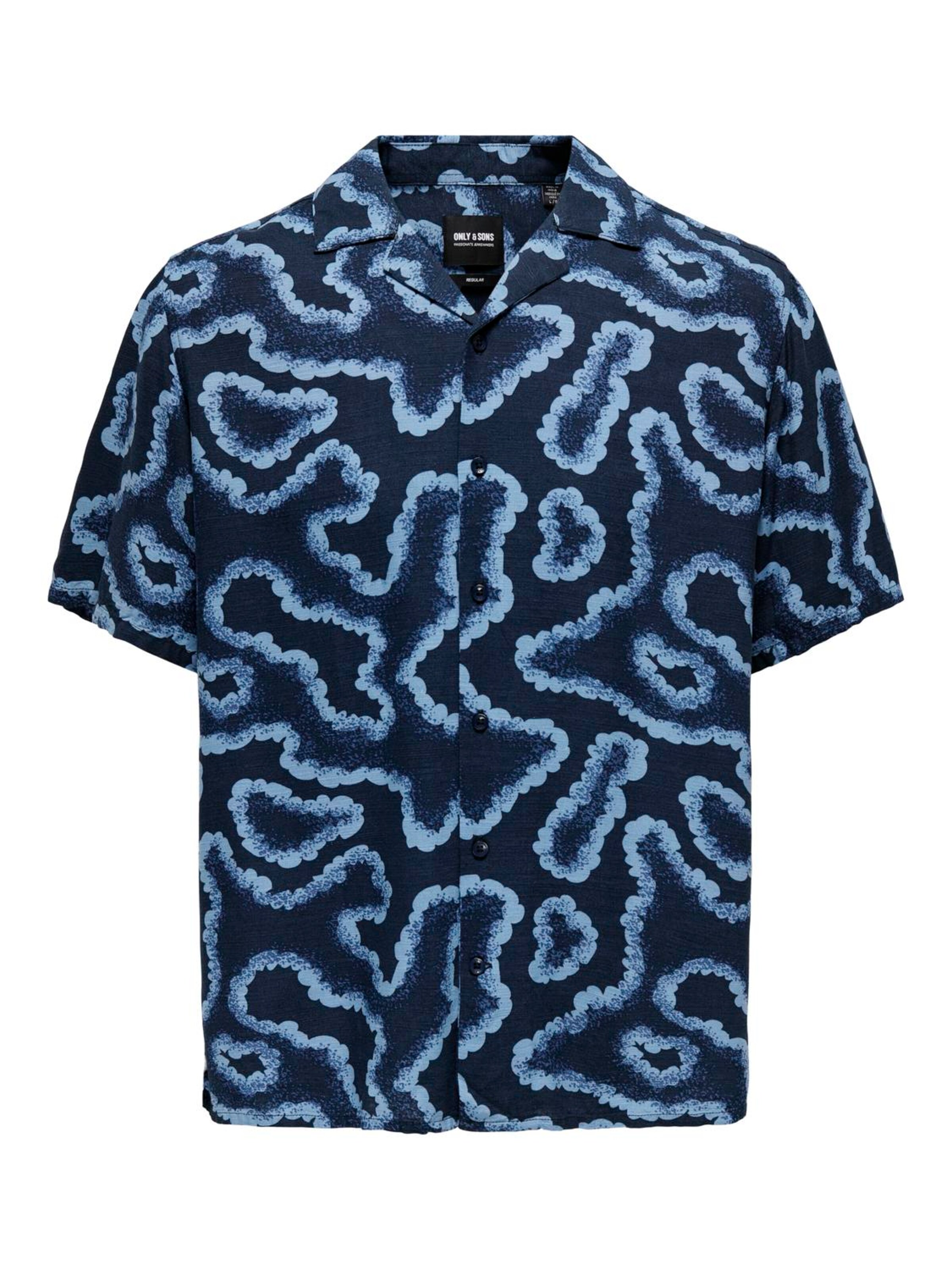 zils Only & Sons Komforta piegriezums Krekls 'Noy': no priekšpuses