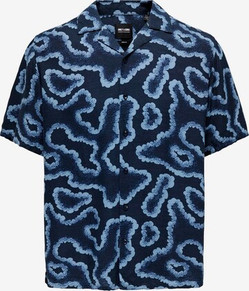 Only & Sons Comfort fit Koszula 'Noy' w kolorze niebieski: przód