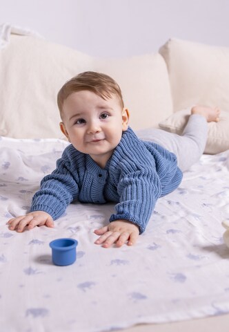 Stellou & Friends Gebreid vest in Blauw: voorkant