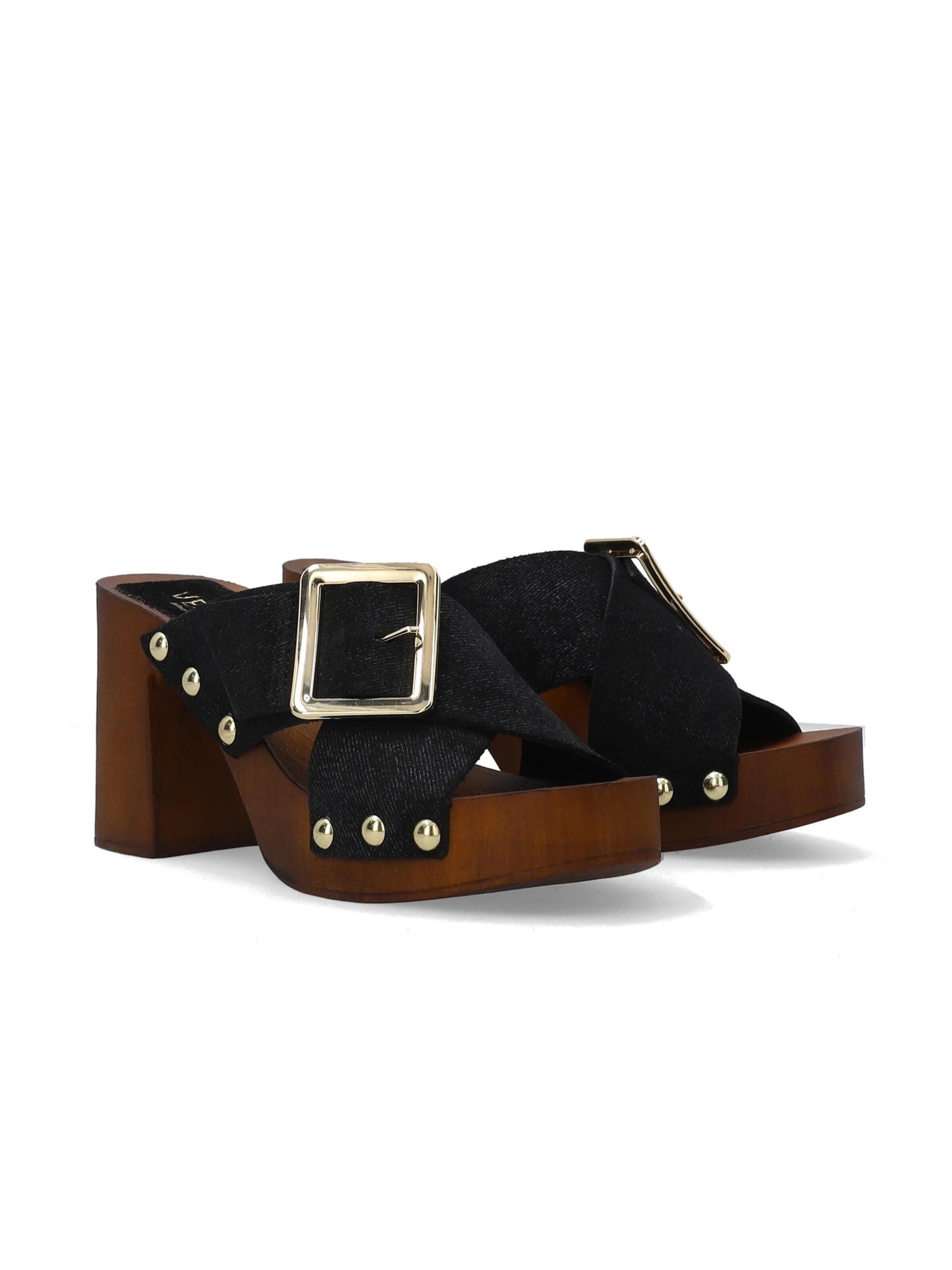 VENEZIA Mules in Black