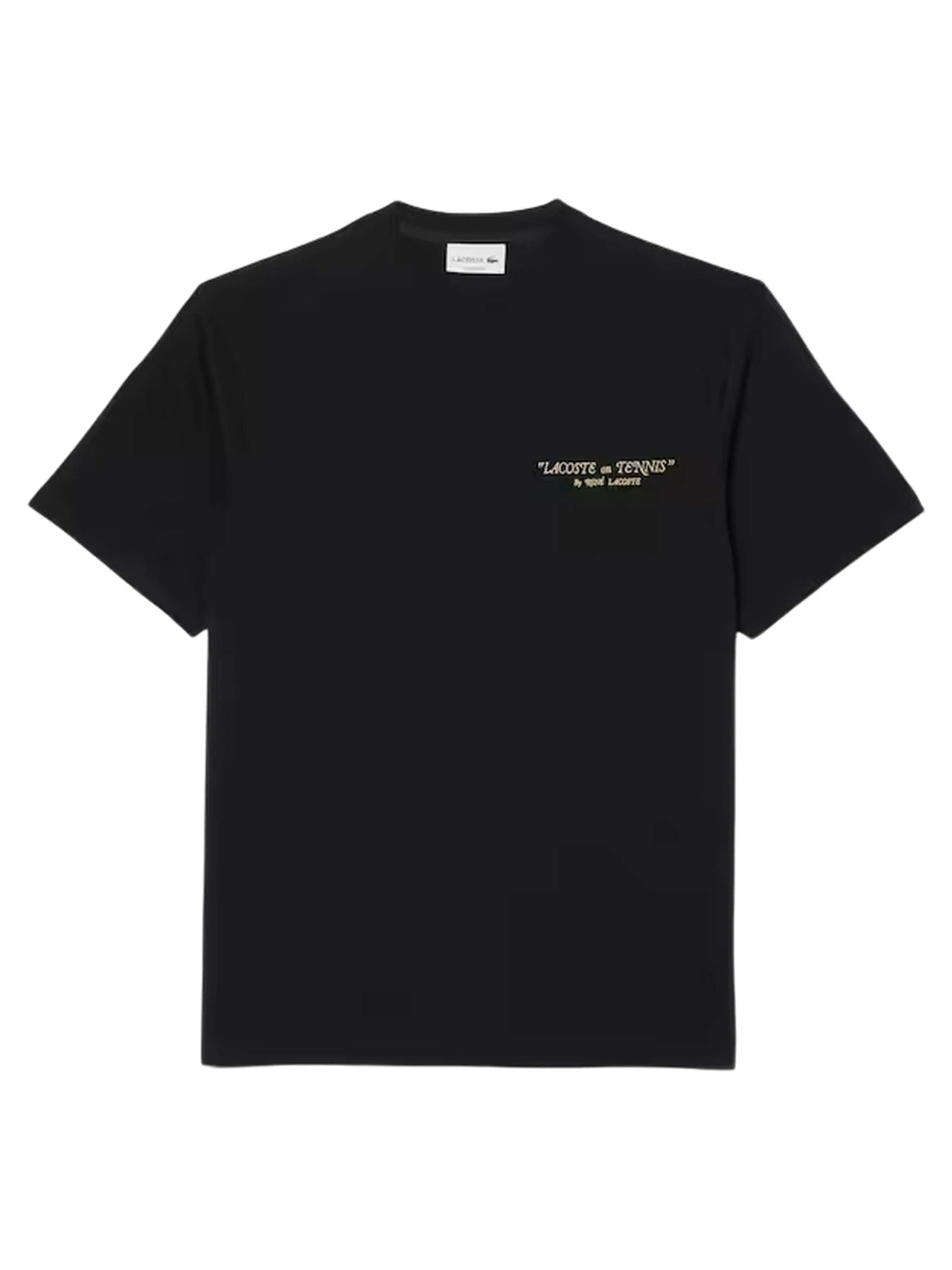 LACOSTE - Camiseta 'Camiseta' en negro: frente