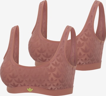 Soutien-gorge ' Terrot Flex ' ADIDAS ORIGINALS en marron : devant