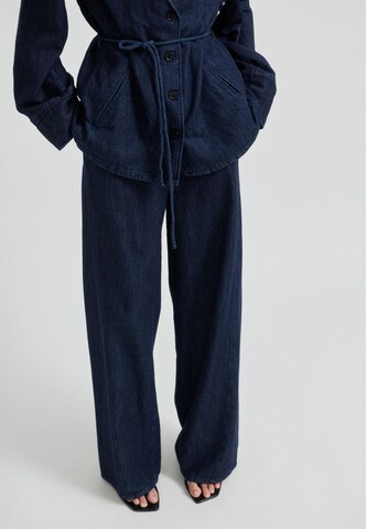 Wide leg Jeans 'Olane' de la SECOND FEMALE pe albastru