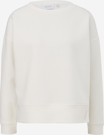 Pullover di comma casual identity in bianco: frontale