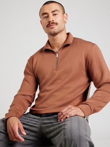 SELECTED Sweatshirt in Brown: front