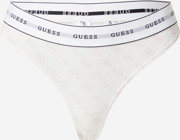 GUESS String in White: front