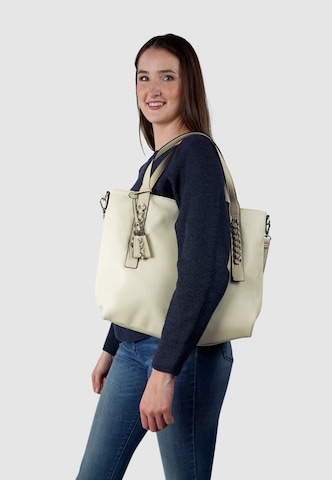 HARPA Shoulder Bag 'ELESA' in Beige: front