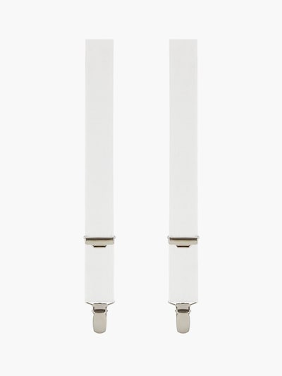 Profuomo Suspenders in XS-XL in White, Item view