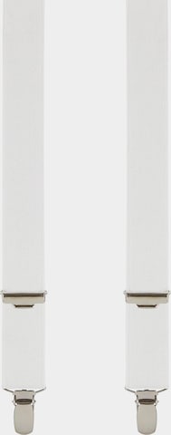 Profuomo Suspenders in White: front
