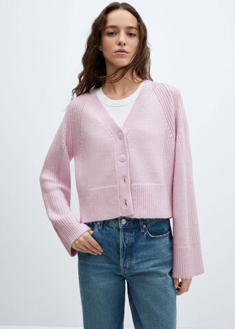 MANGO Strickjacke 'Confundo' in Lila: predná strana