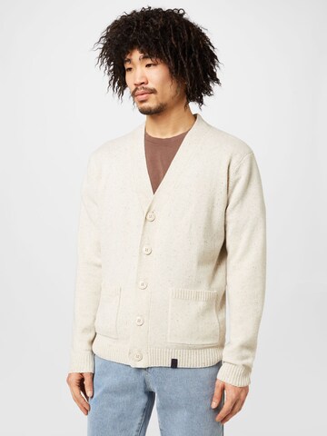 COLOURS & SONS Knit Cardigan in Beige: front