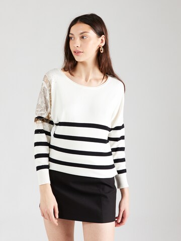 Pull-over 'LESLIE' GUESS en blanc : devant