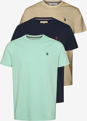 U.S. POLO ASSN. T-shirt ' Arjun 3-pack ' in Mischfarben: Vorderseite