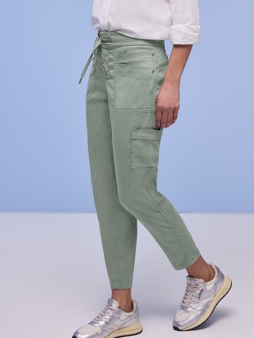 Effilé Pantalon cargo 'Bonny' STREET ONE en vert
