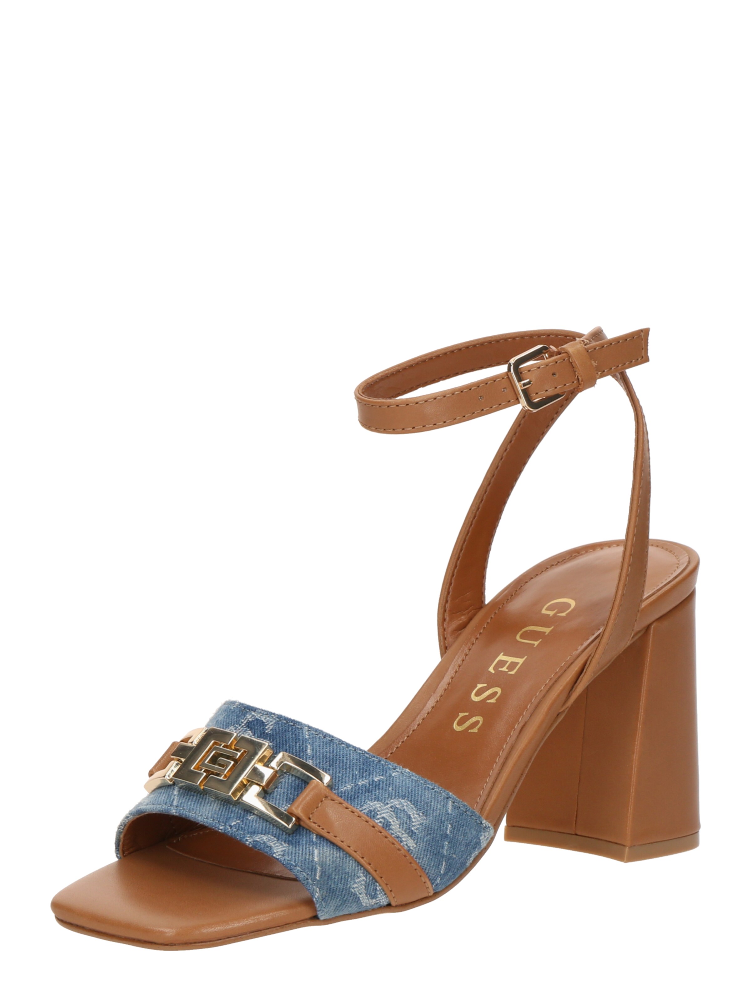 GUESS Strap sandal 'Grato 2' in Blue: front
